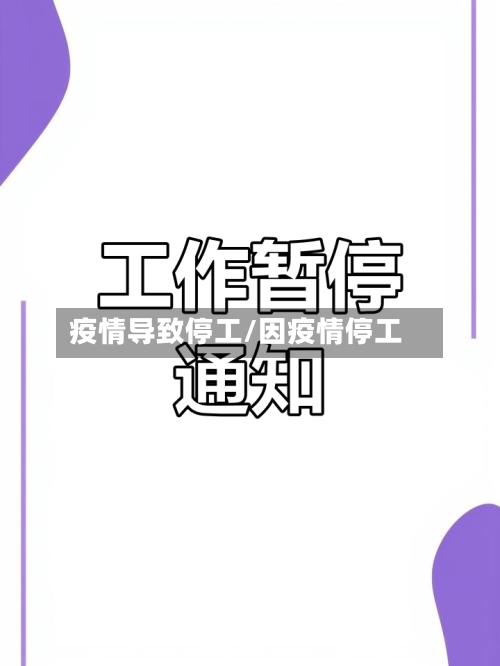 疫情导致停工/因疫情停工